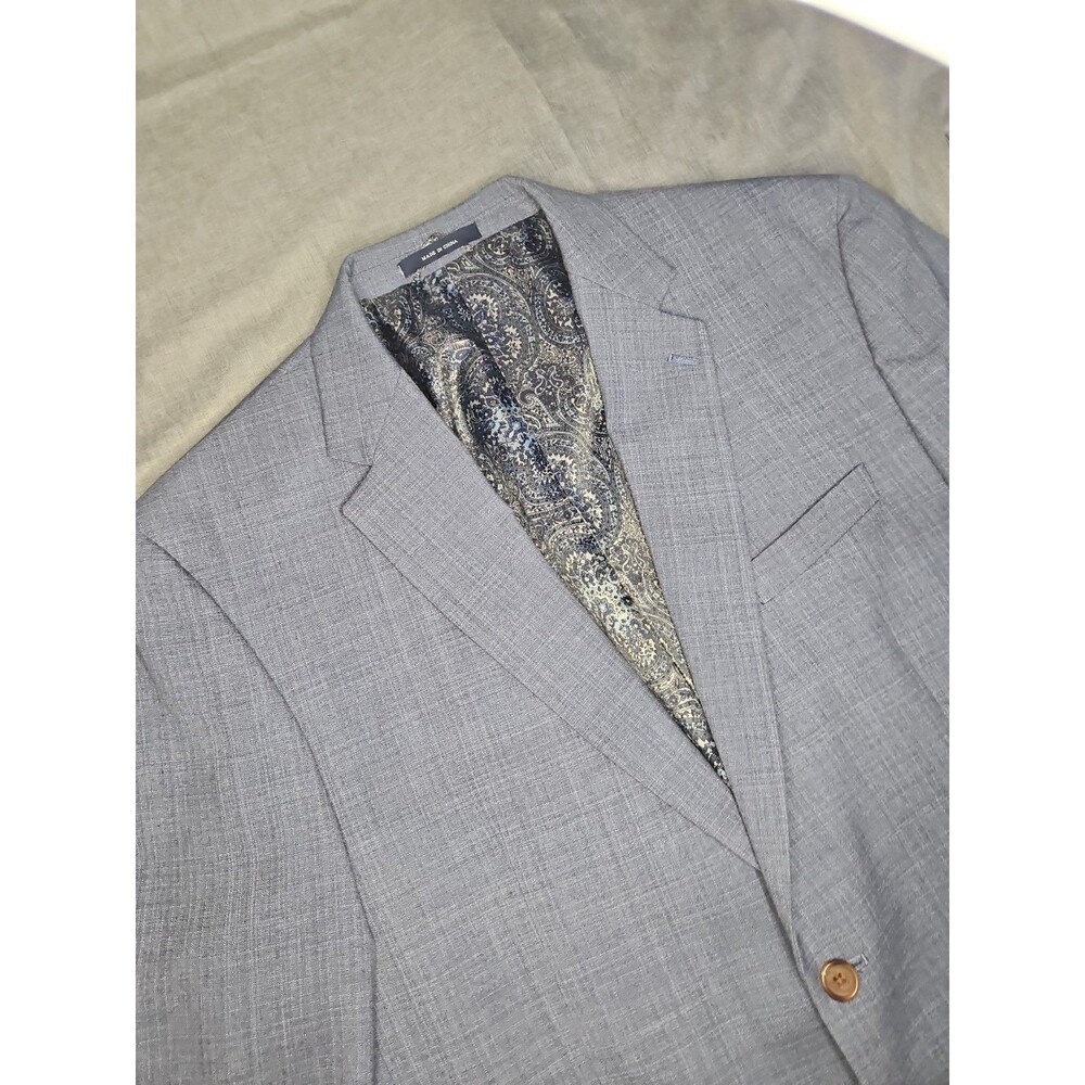 Ralph by Ralph Lauren Mens‎ 46R Blue Rayon Blend Lightweight Suit Jacket